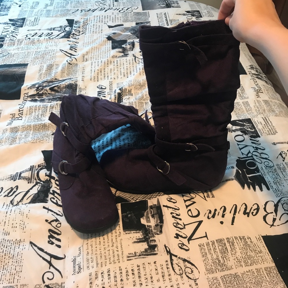 Purple boots