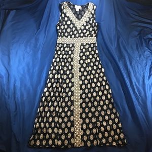 NORTH STYLE SLEEVELESS V NECK DRESS Side Zip