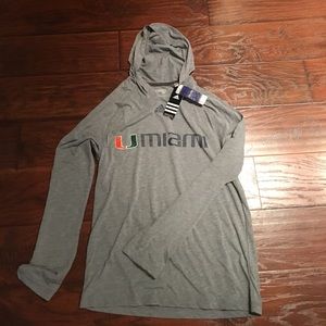 Miami Hurricanes Grey T-shirt Sweatshirt - Medium