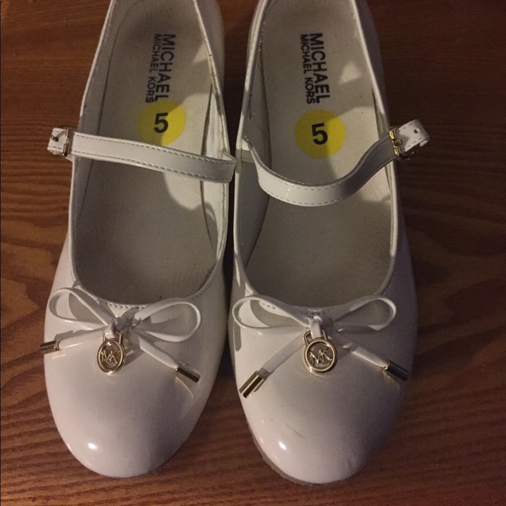 Michael Kors size 5 white shoes