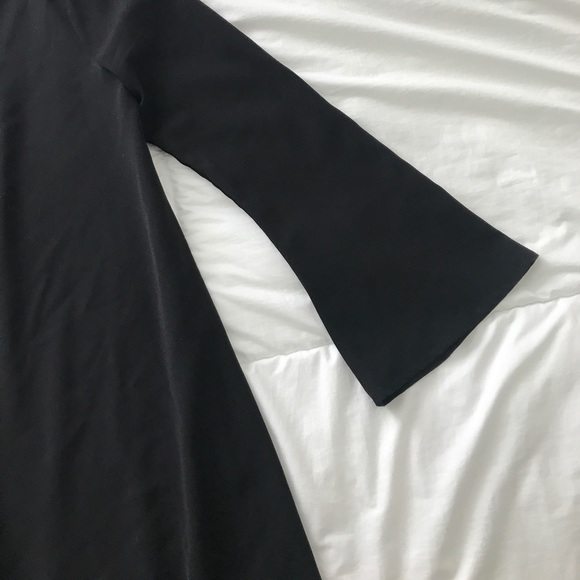 Cream and Sugar black lace up mini dress - Picture 3 of 5