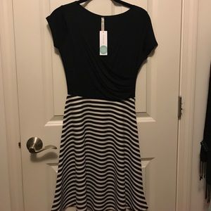 NWT Gilli Black white wrap dress Stitch Fix small