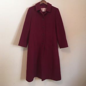 Pendleton — Vintage Maroon Peacoat — Size Small