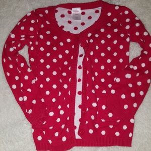 Red and White Polka dot sweater