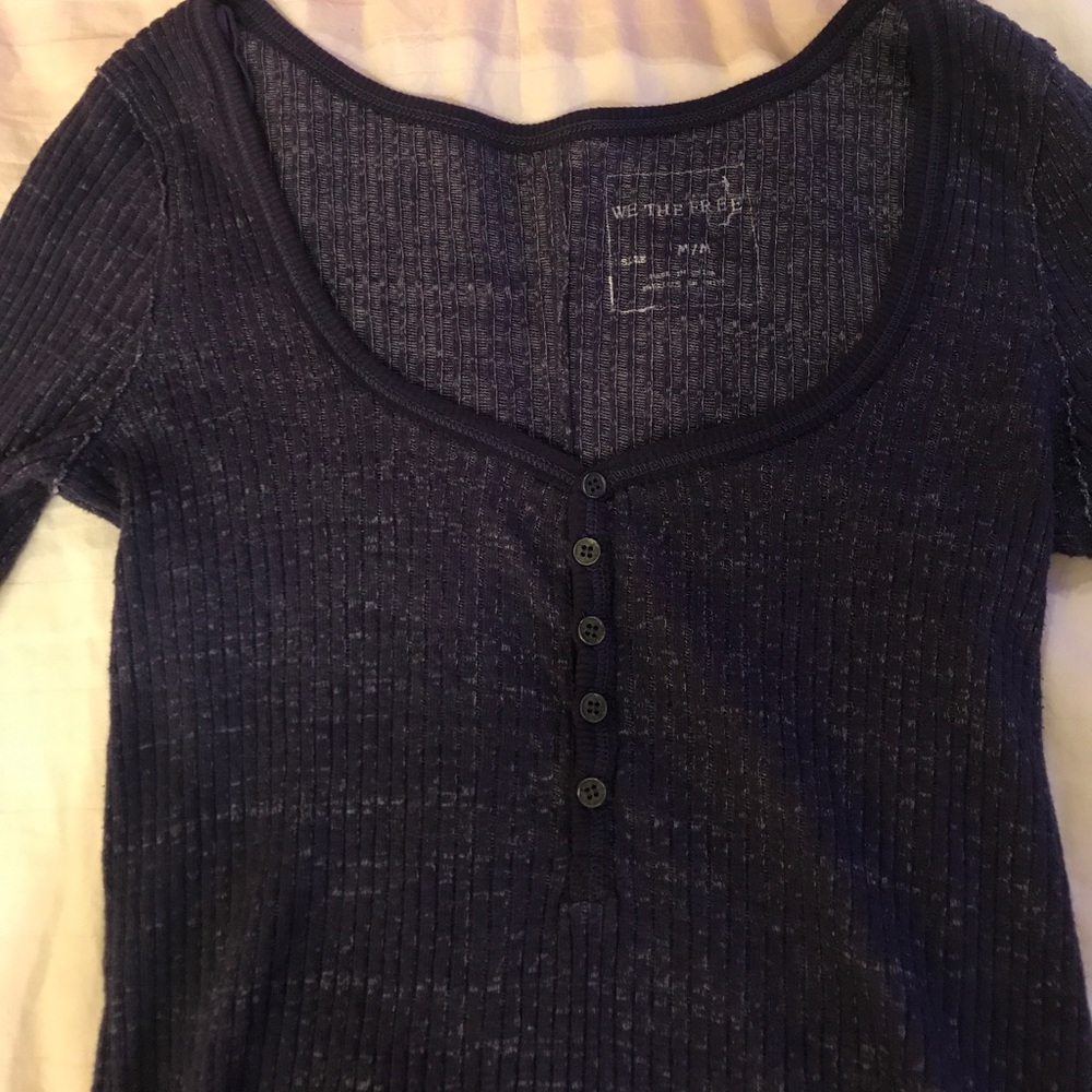 Free People Jill-Knit Henley - Picture 3 of 8