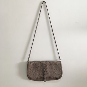 Kate Spade Ostrich Suede Taupe Clutch Kate Spade Ostrich Suede Taupe Clutch