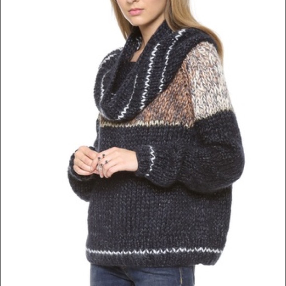 Mes Demoiselles Cowl Neck Sweater