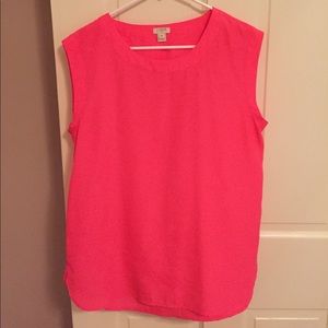 JCrew hot pink sleeveless top