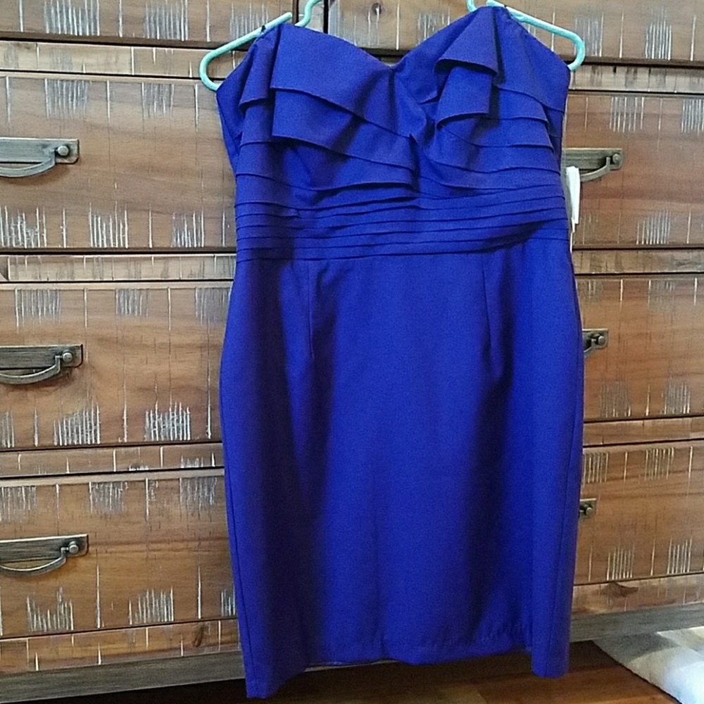 Aryn K Strapless Dress