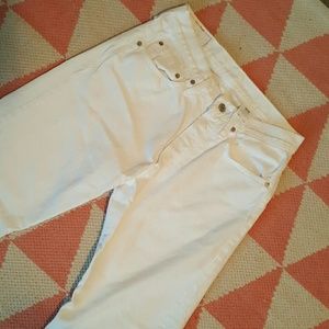 Women's Levi White Jean