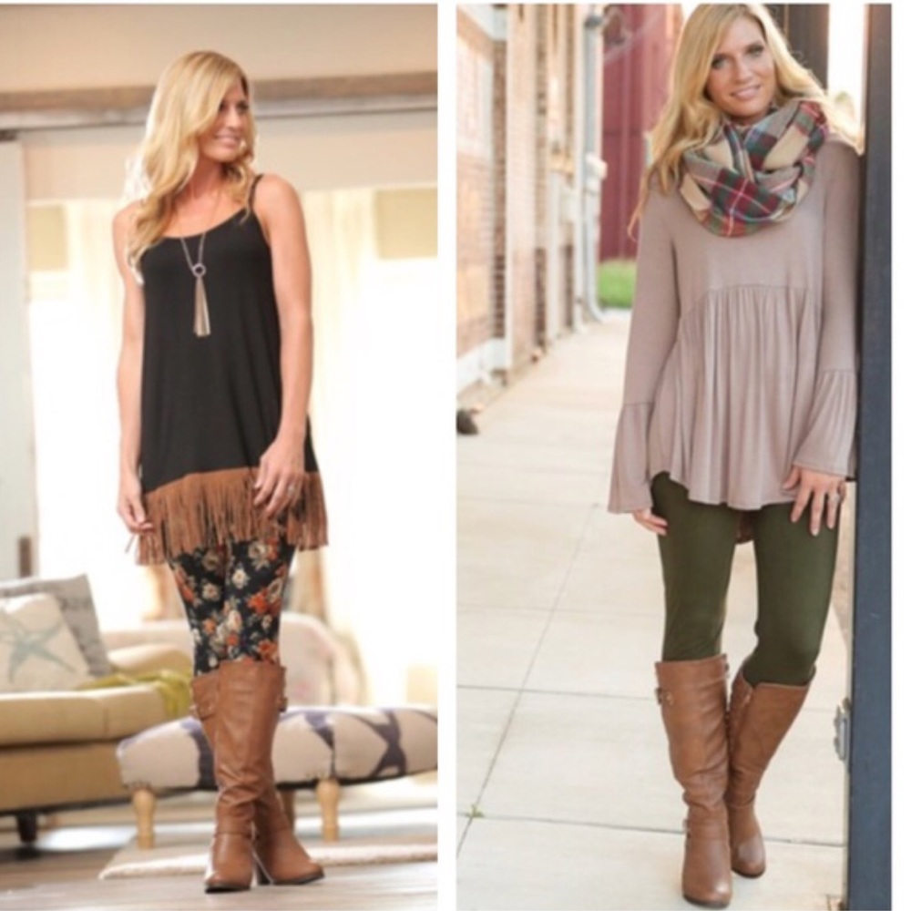 Infinity Raine Olive Green Soft Leggings - Picture 4 of 4