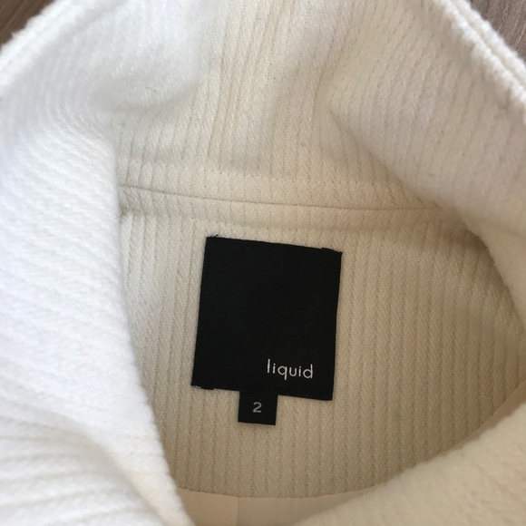 SOLD Liquid Funnel Neck Luxury Cream Jacket 2 - Picture 6 of 8