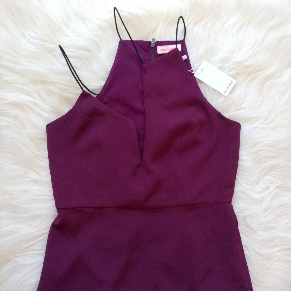 NWT RE:NAMED PURPLE NISHA MINI DRESS - Picture 4 of 5