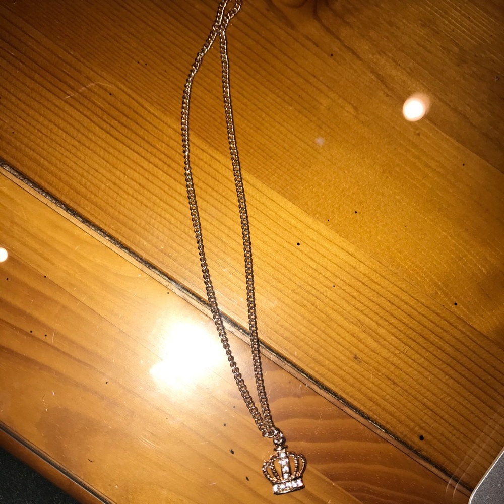 Juicy Couture Rose Gold Crown Necklace