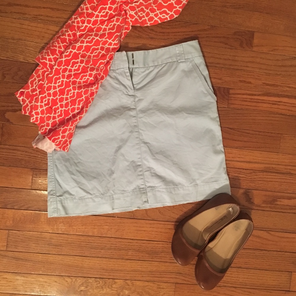 J. Crew Light Blue Skirt