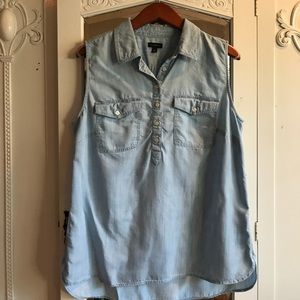 Talbots light denim blouse Talbots light denim blouse