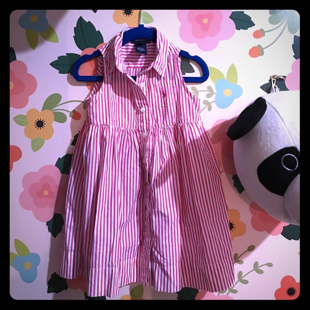 Ralph Lauren Pink/White Striped Dress
