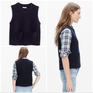Madewell Merino Wool Sweater Vest NWOT.