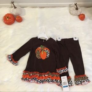 Pumpkin ruffle set