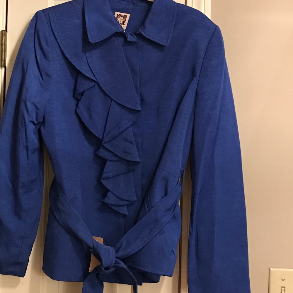BEAUTIFUL ANNE KLEIN COBALT BLUE JACKET  NWT
