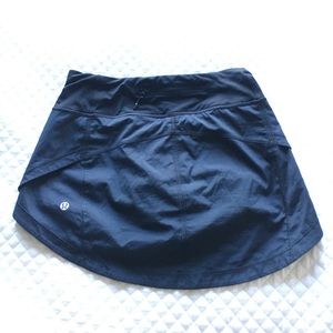 Black Lulu Running Skirt