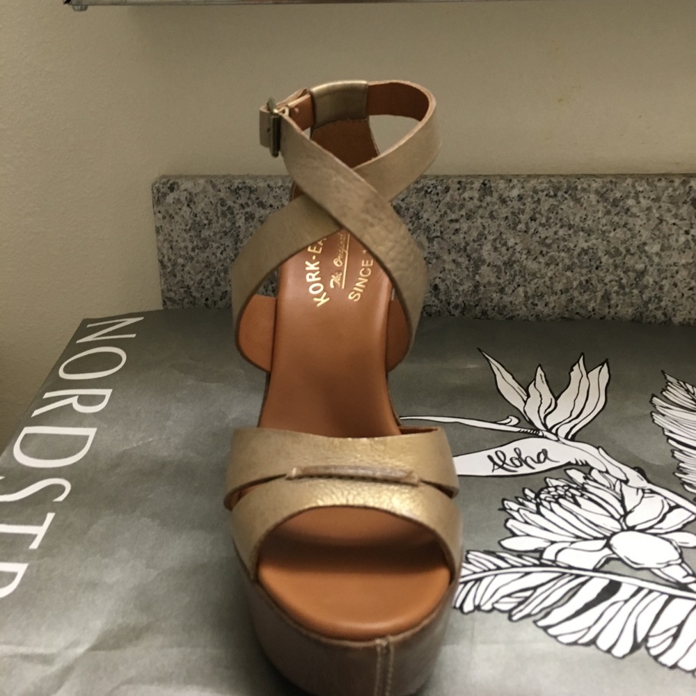 Kork-Ease Leather Wedges