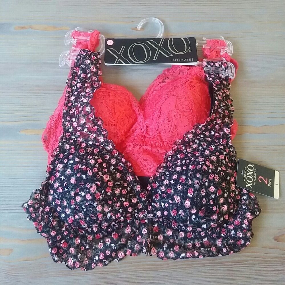Two- NWT Lined Lace Bralettes