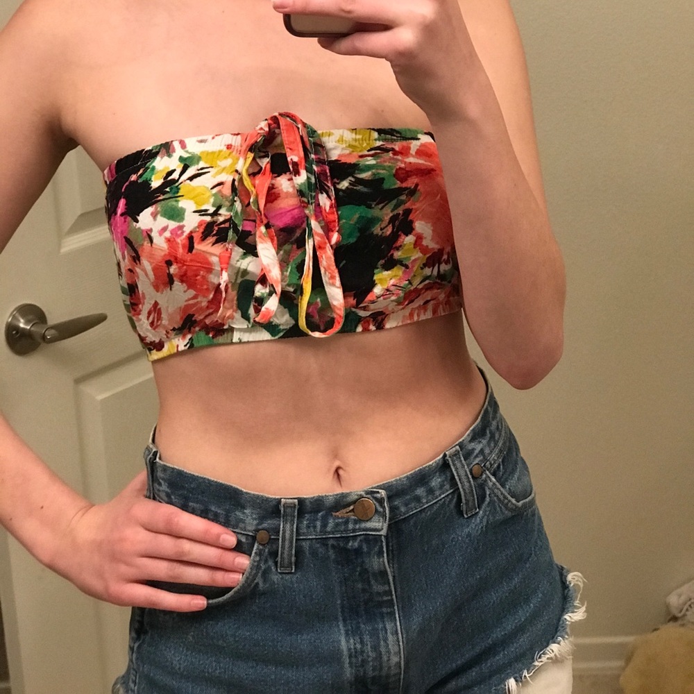 American Apparel tube top crop
