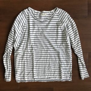 Madewell striped cotton long sleeve in medium