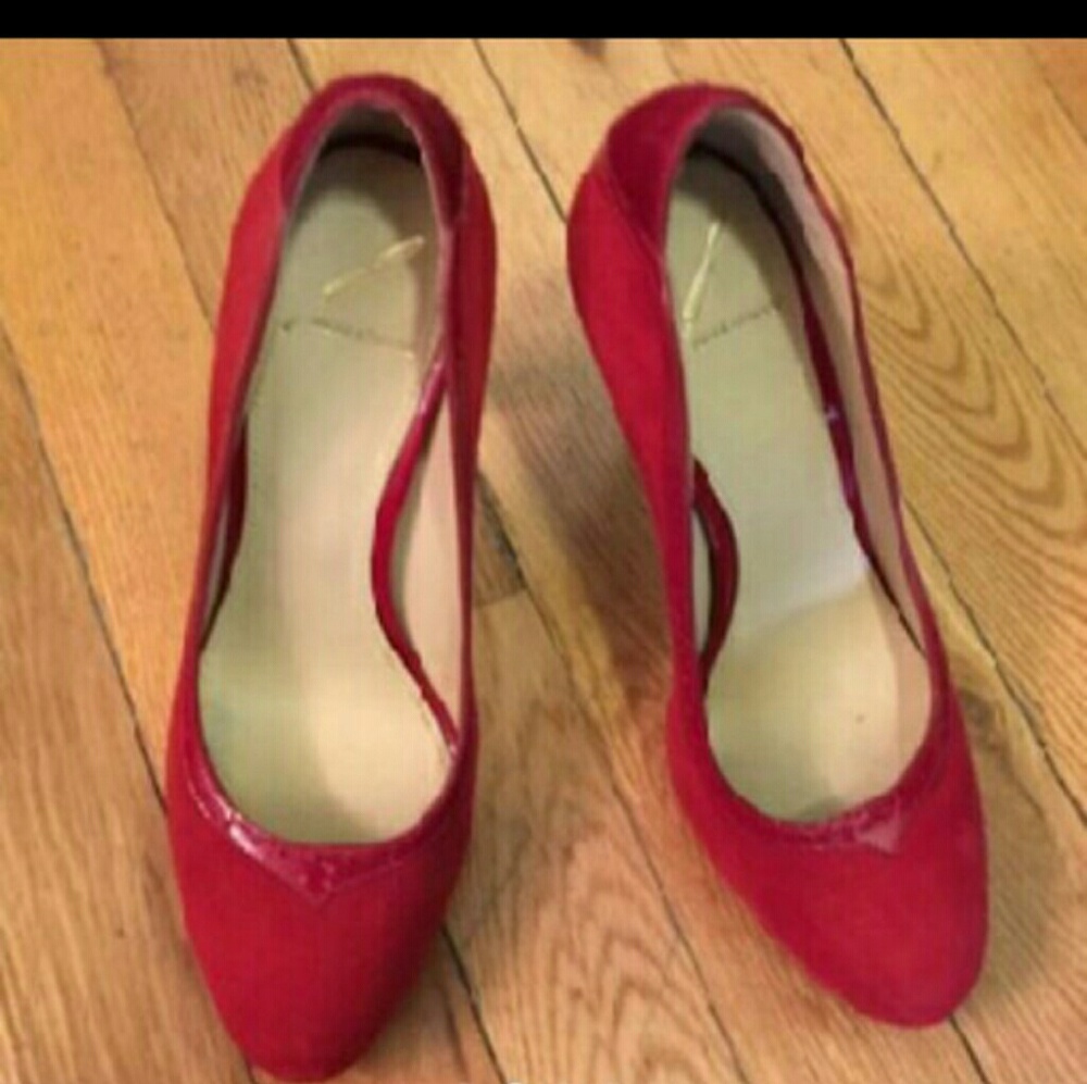 Brian Atwood red suede pumps - Picture 4 of 4