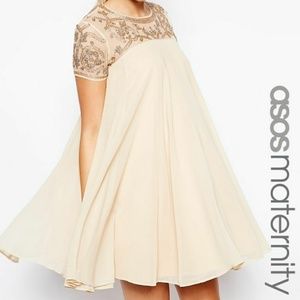 Gold ASOS Party Dress - Maternity