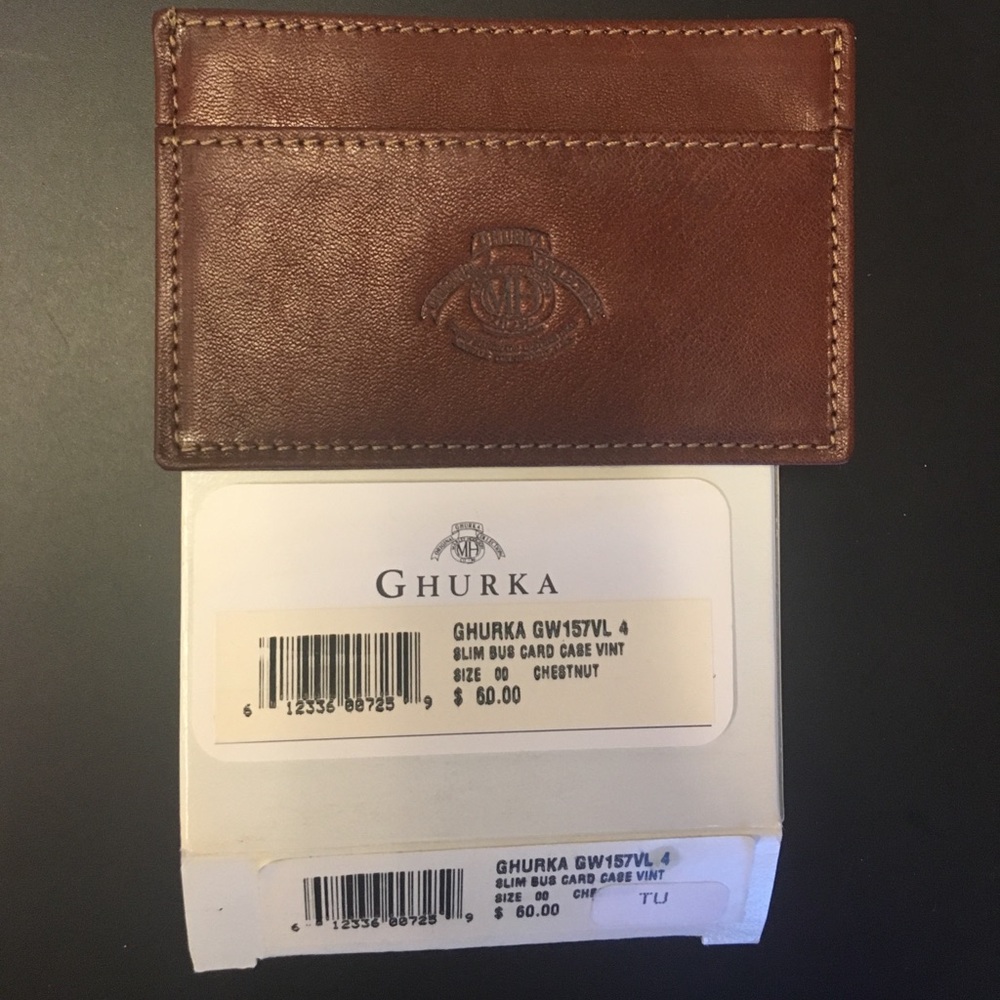 Brand new Ghurka leather card case