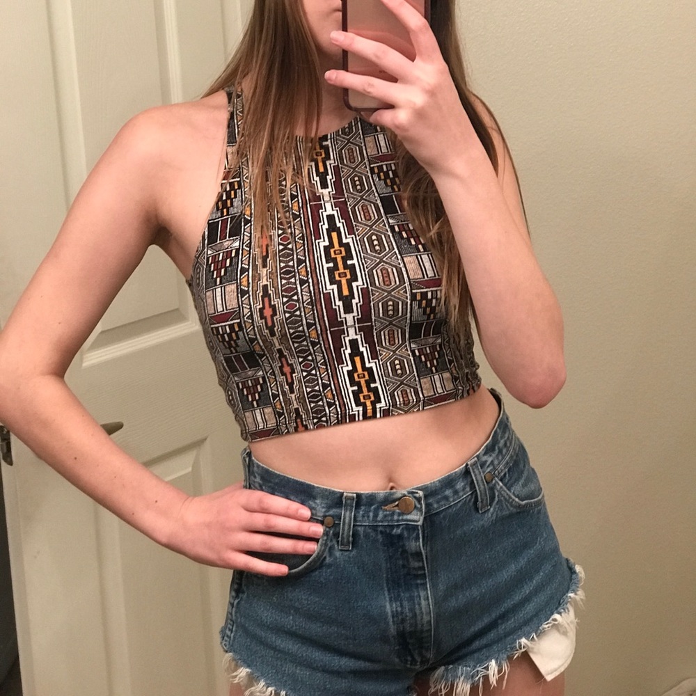 Tribal crop top