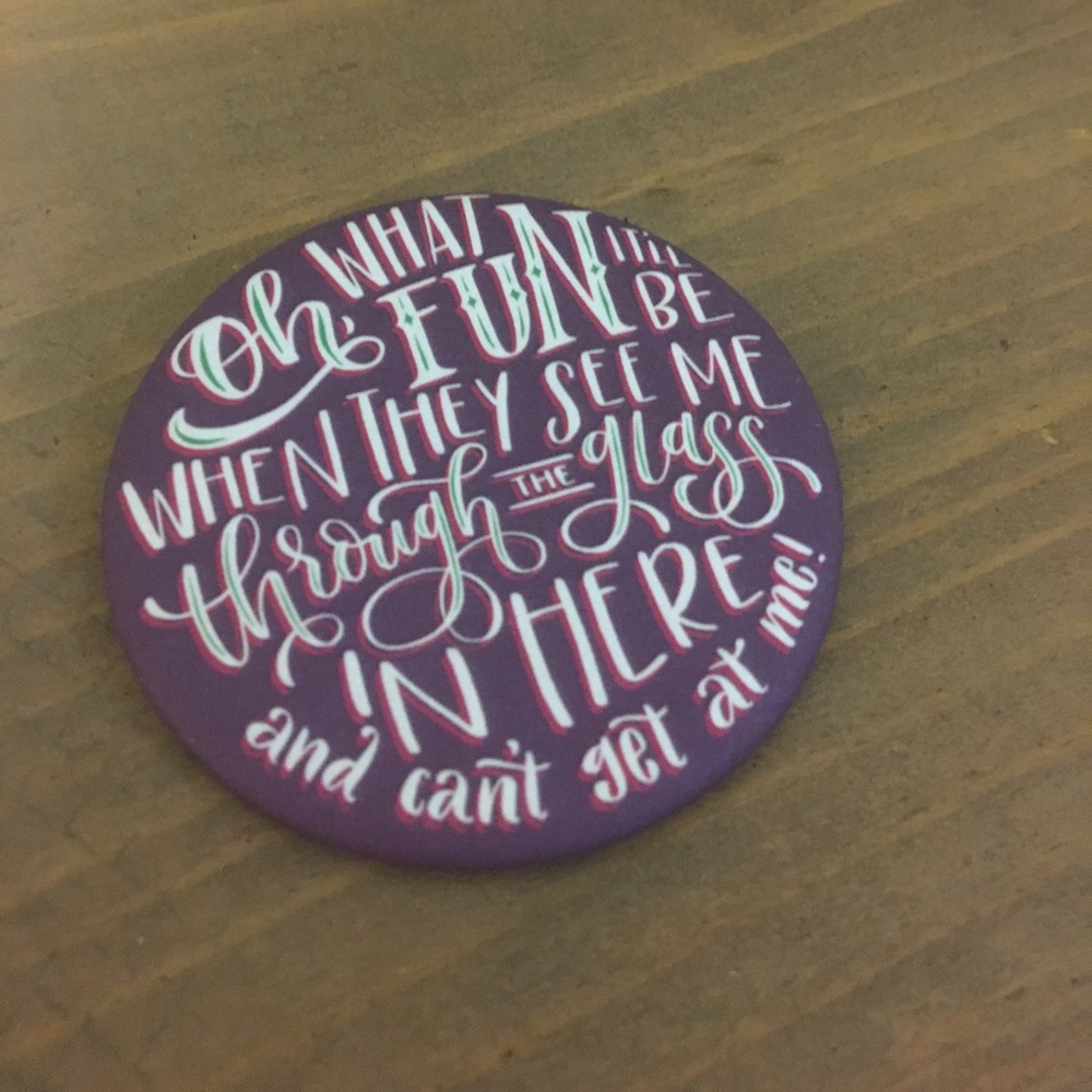 Alice in Wonderland Pocket Mirror