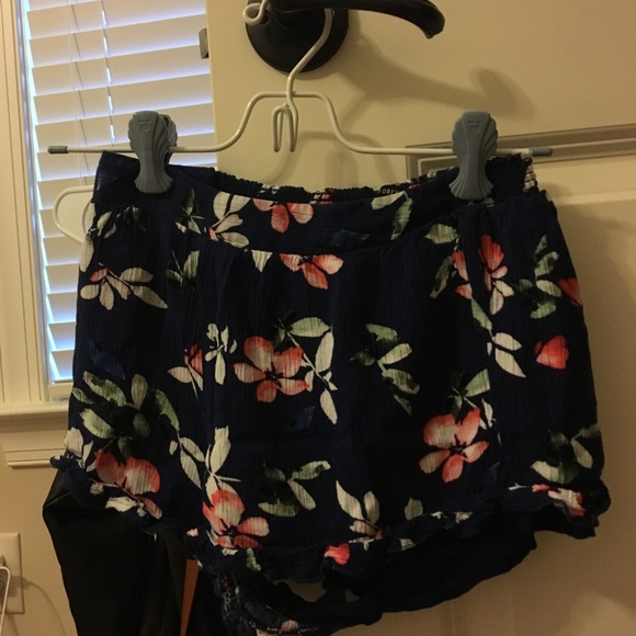 Forever 21 Pants - Blue Floral Shorts