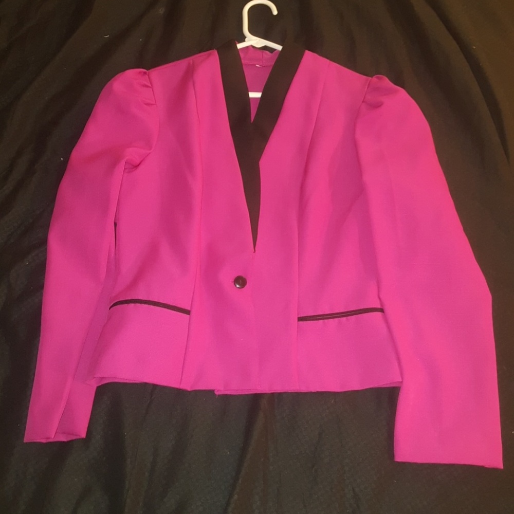 Pink an black light jacket