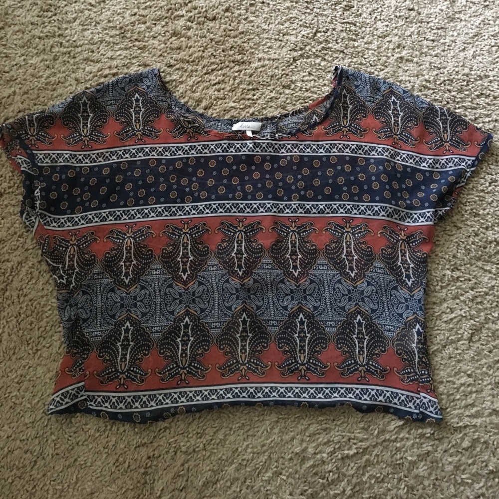 Kirra short sleeve chiffon blouse
