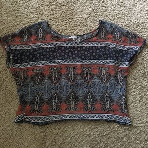 Kirra short sleeve chiffon blouse