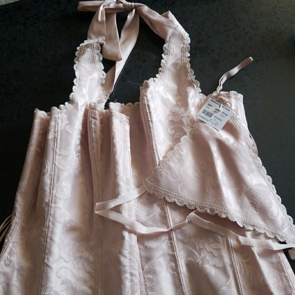 Frederick's of Hollywood Champagne Corset