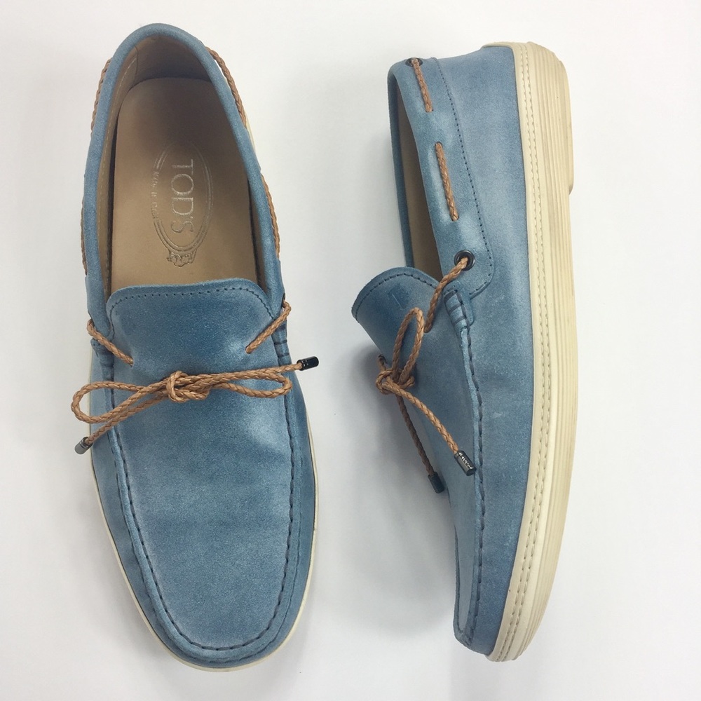 Tod's Leather Slip-On Loafer w/Leather Tie Detail