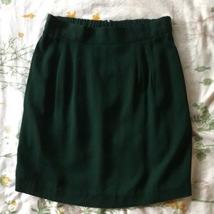 Deep green skirt
