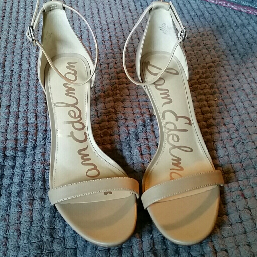 Sam Edelman "patti" classic nude leather