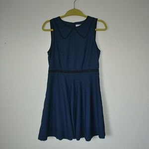 Coincidence And Chance Navy Collar Dress