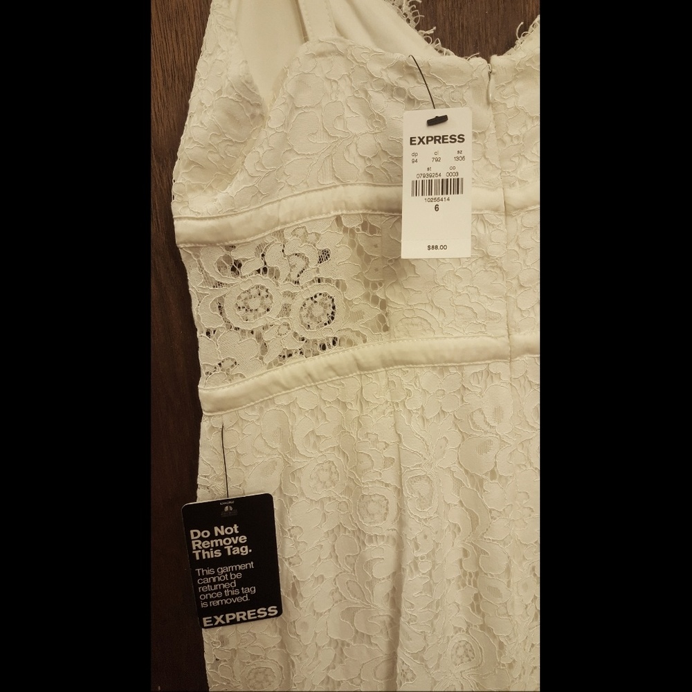 Express Lace White Dress