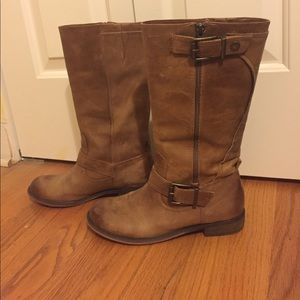 Distressed Riding Boots