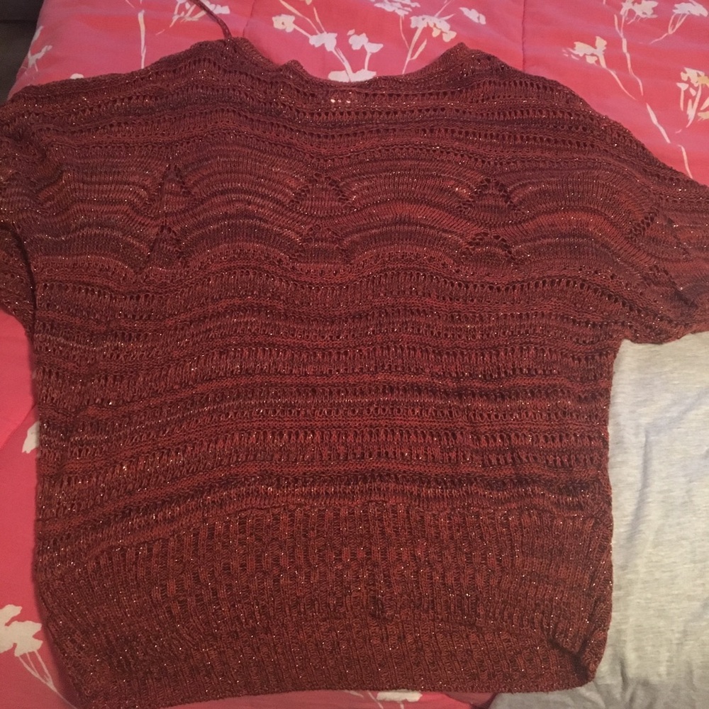 Burnt orange sweater