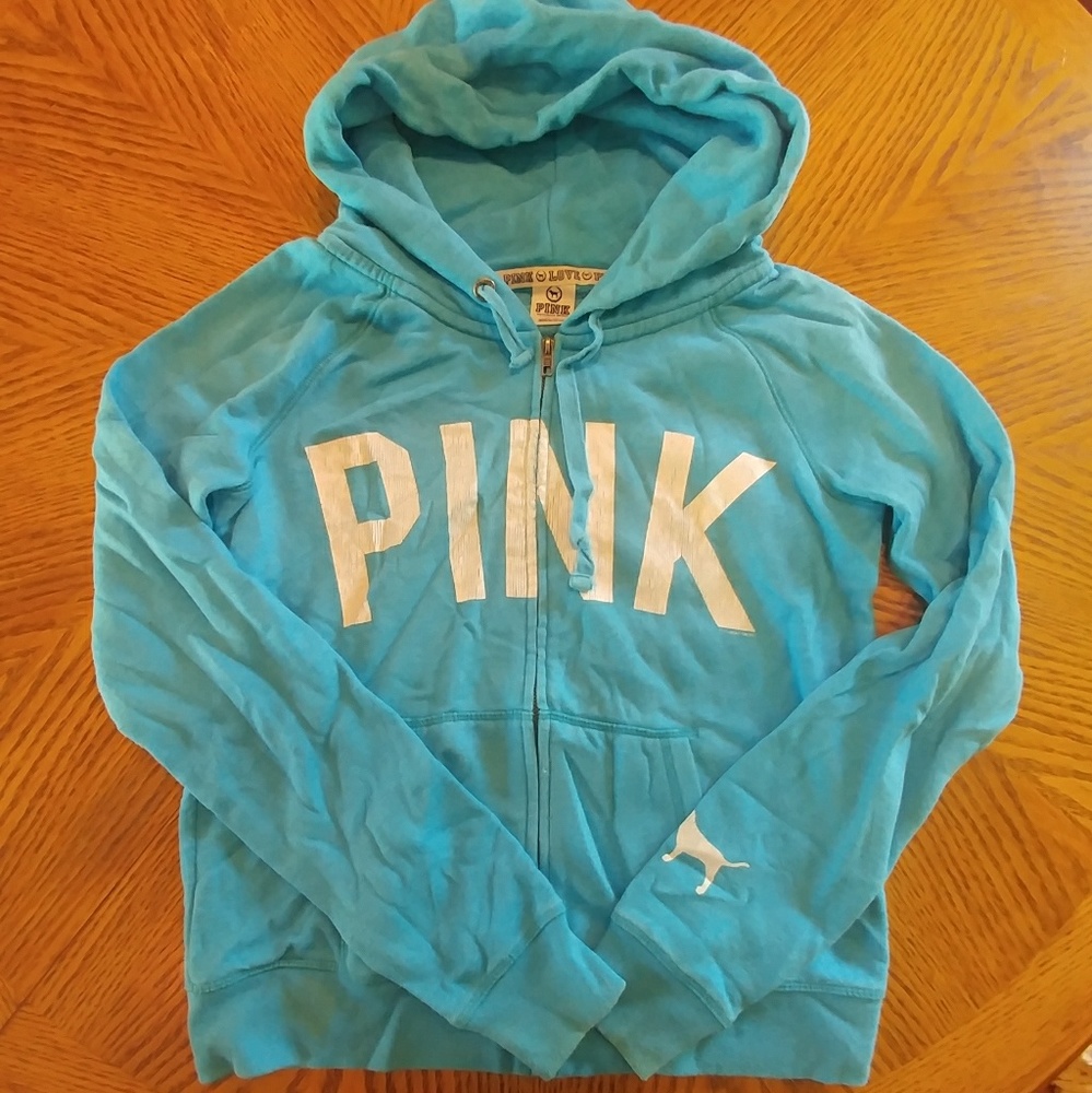 Pink Zip up Sweatshirt