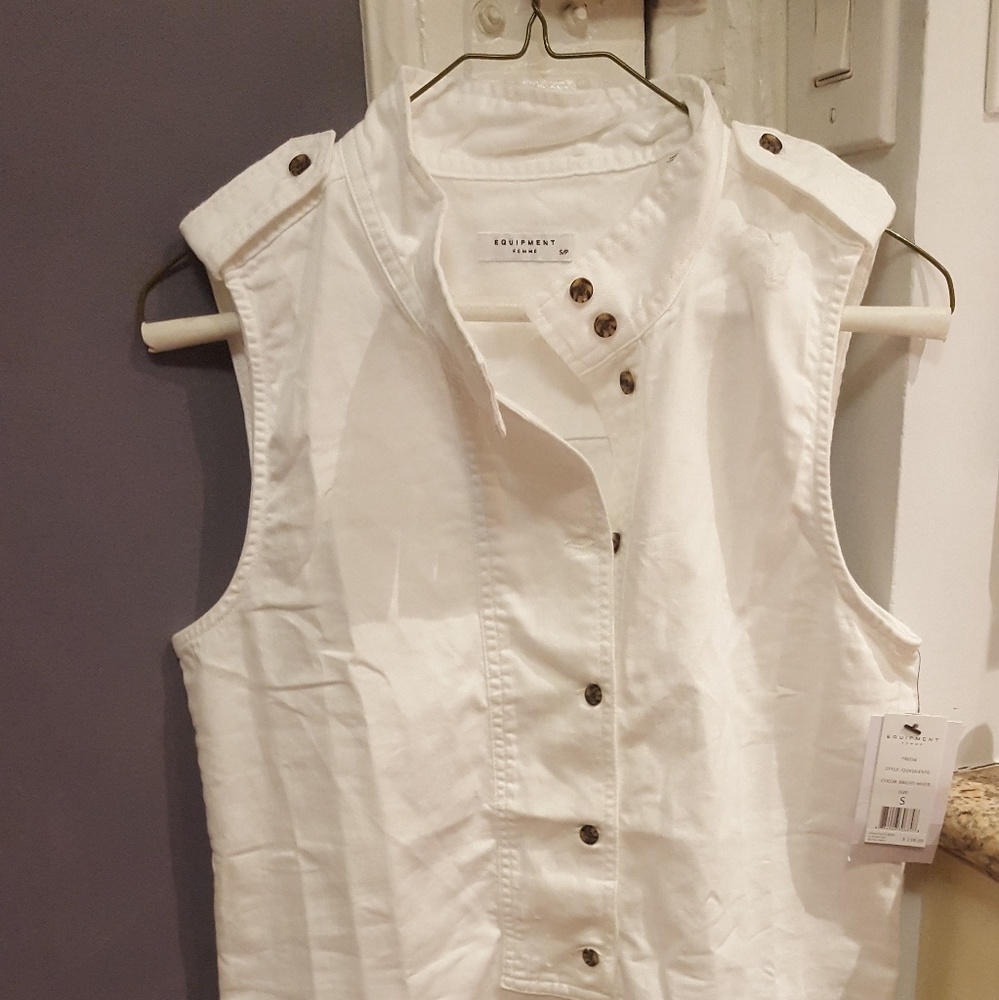 EQUIPMENT Freda Cotton Tunic Dress - Picture 2 of 2