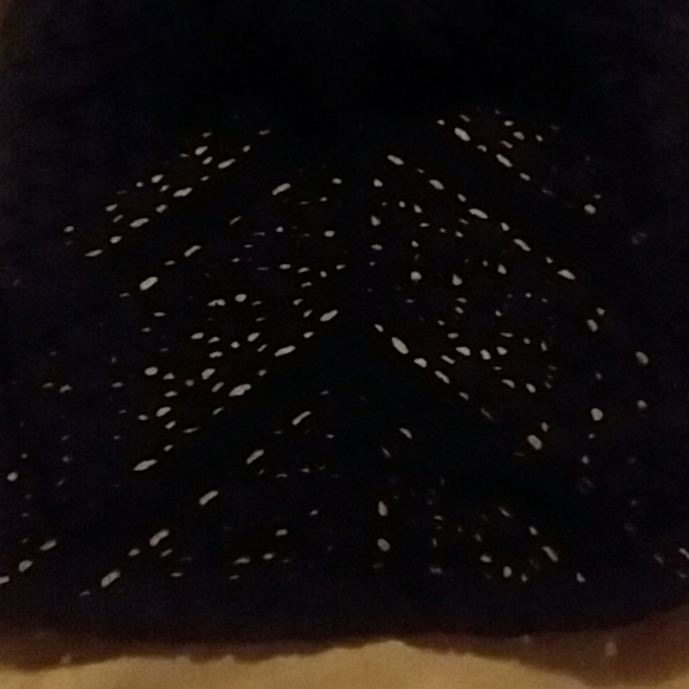 Navy Blue Lace Tank Top