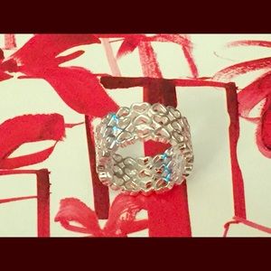 .925 Silver Size 8 Heart Ring